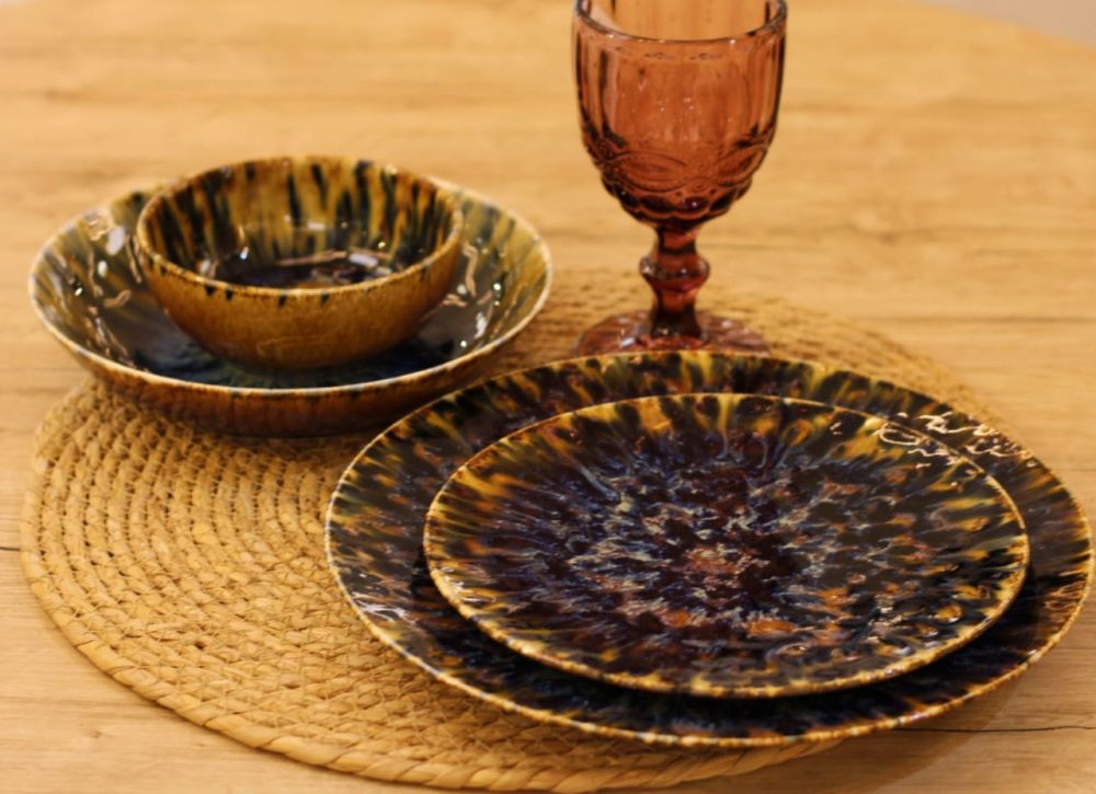 طقم عشاء بورسلين 24 قطعه