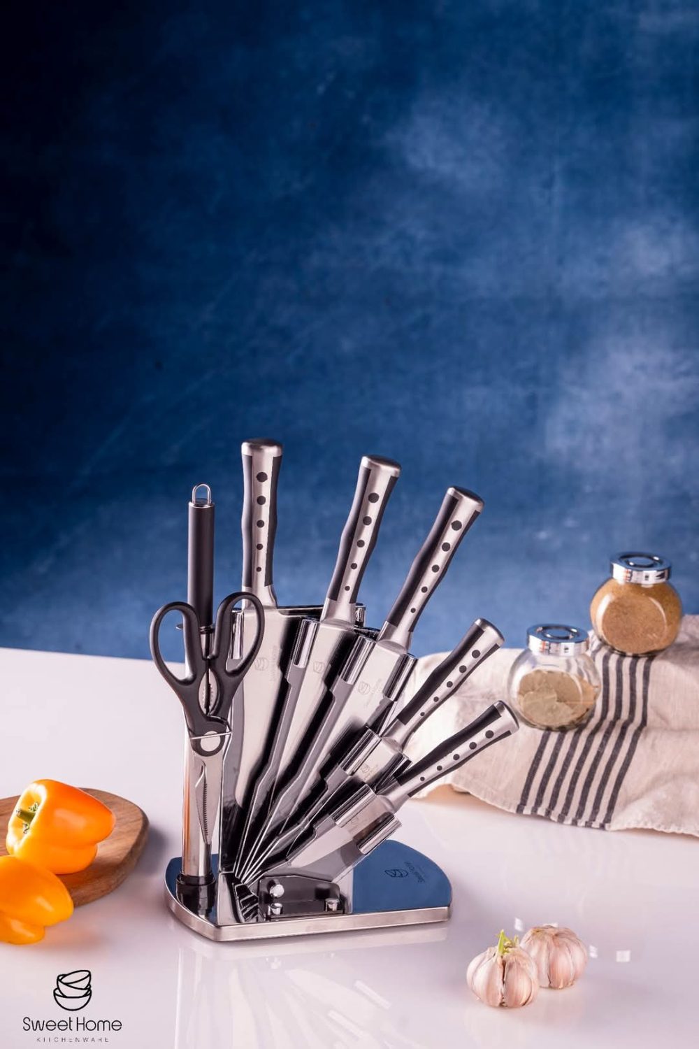 طقم سكاكين علي حامل اكريليك - Image 3