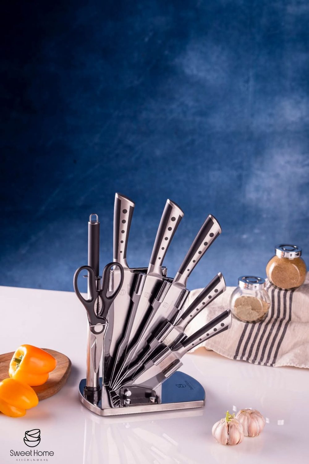 طقم سكاكين علي حامل اكريليك - Image 4