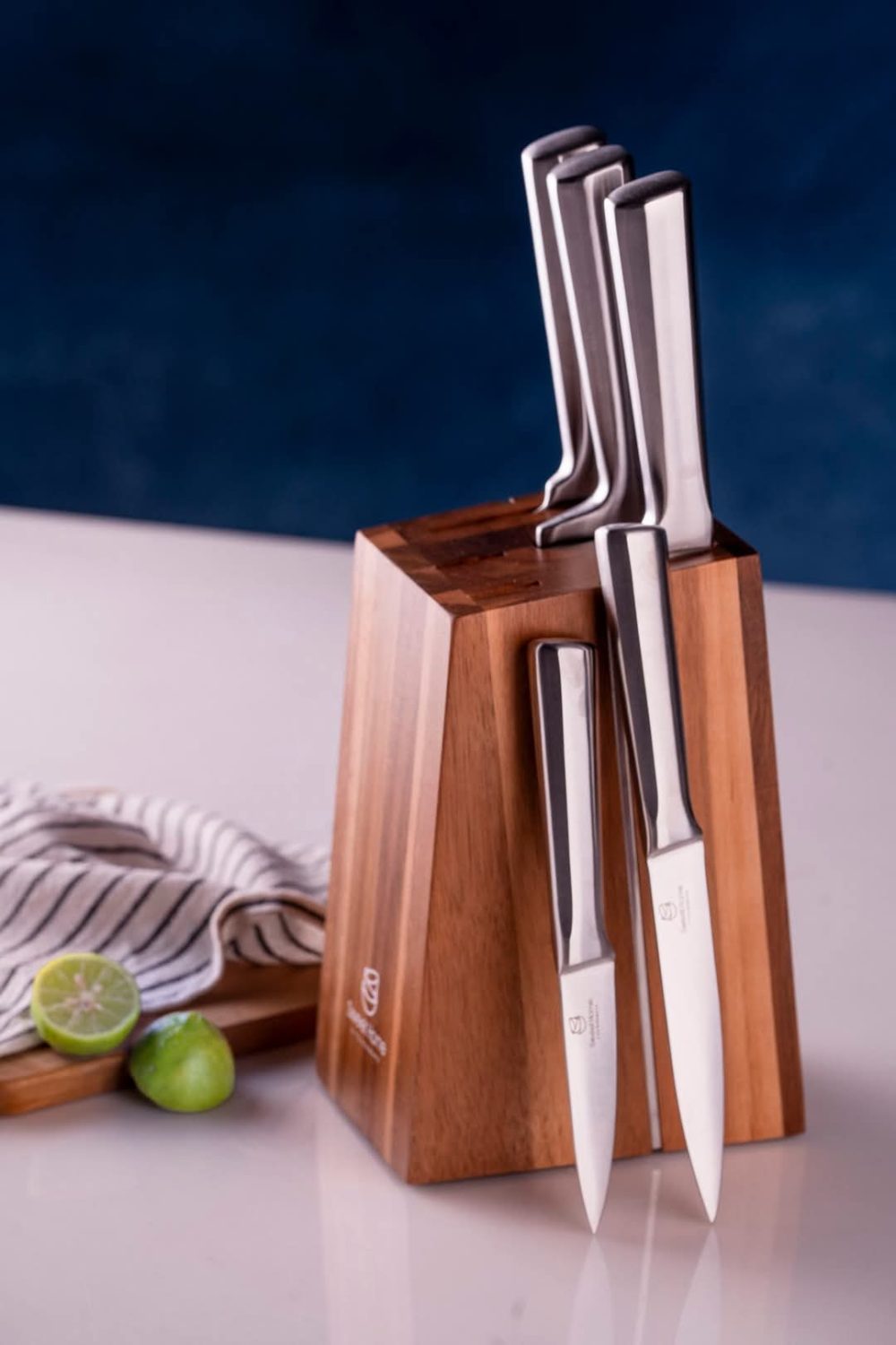 طقم سكاكين علي حامل خشب - Image 2